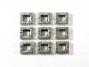 10mm Square Donut Metal Bead - Antique Silver